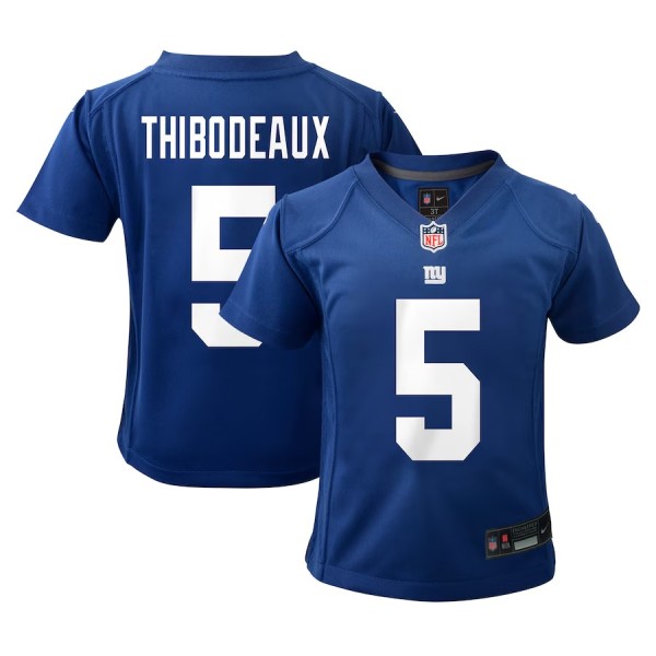 Toddler New York Giants Kayvon Thibodeaux Royal Player Game Jersey