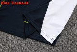 Kids Real Madrid 25/26 Retro Half-Zip Training Sweatshirt and Pants Set E2571