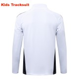 Kids Real Madrid 25/26 Retro Half-Zip Training Sweatshirt and Pants Set E2572