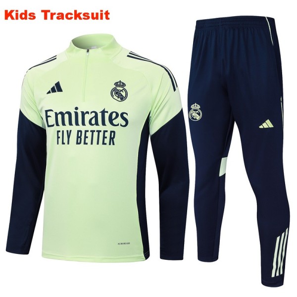 Kids Real Madrid 25/26 Half-Zip Training Sweatshirt and Pants Set E2567