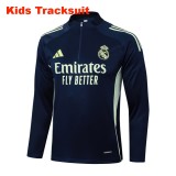 Kids Real Madrid 25/26 Half-Zip Training Sweatshirt and Pants Set E2539