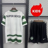 Kids Sporting CP 25/26 Home Jersey and Short Kit