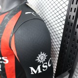 Player Version AC Milan 25/26 Home Long Sleeve Authentic Jersey