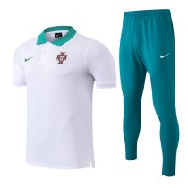 Portugal 25/26 Polo and Pants Set White