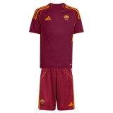 Kids AS Roma 25/26 Home Jersey and Short Kit