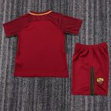 Kids AS Roma 2017/2018 Home Retro Kit