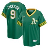 Men's Athletics Reggie Jackson Kelly Green Road Cooperstown Collection Player Jersey