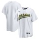 Men's Athletics White Home Blank Replica Jersey