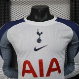 Player Version Tottenham Hotspur 25/26 Home Long Sleeve Authentic Jersey