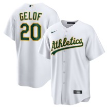 Men's Athletics Zack Gelof White Home Replica Jersey