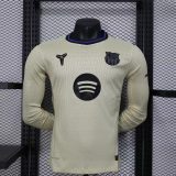 Player Version Barcelona 25/26 Away Long Sleeve Authentic Jersey