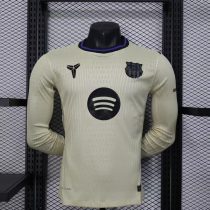 Player Version Barcelona 25/26 Away Long Sleeve Authentic Jersey