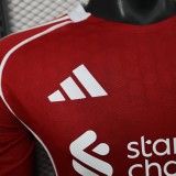 Player Version Liverpool 25/26 Home Long Sleeve Authentic Jersey