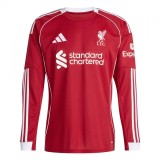 Thai Version Liverpool 25/26 Home Long Sleeve Jersey