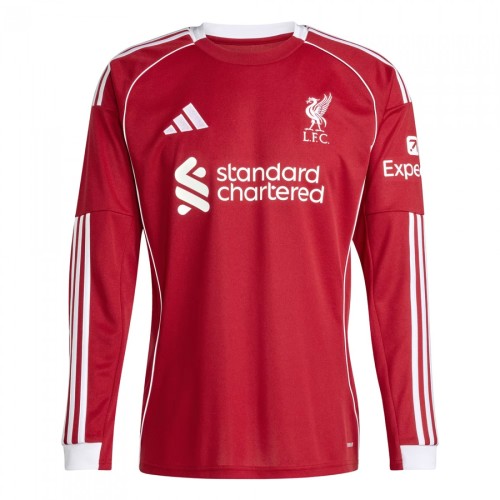 Thai Version Liverpool 25/26 Home Long Sleeve Jersey