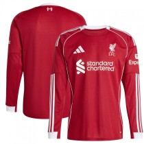 Thai Version Liverpool 25/26 Home Long Sleeve Jersey