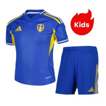 Kids Leeds United 25/26 Away Jersey and Short Kit