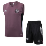 MUFC 25/26 Sleeveless Jersey and Shorts Set D25123