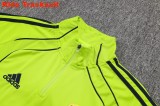 Kids Real Madrid 25/26 Retro Half-Zip Training Sweatshirt and Pants Set E2574