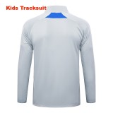 Kids Bayern Munich 25/26 Retro Half-Zip Training Sweatshirt and Pants Set E2582