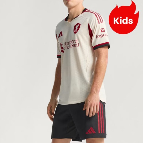 Player Version Kids Liverpool 25/26 Away Authentic Kit