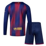 Barcelona 25/26 Home Long Sleeve Jersey and Short Kit