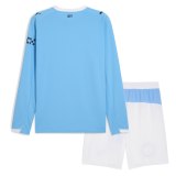 Manchester City 25/26 Home Long Sleeve Jersey and Short Kit