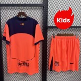 Kids Barcelona 25/26 Third Jersey and Short Kit