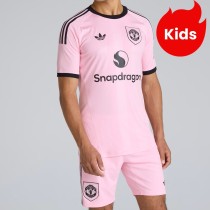 Kids MUFC 25/26 Goalkeeper Jersey and Short Kit