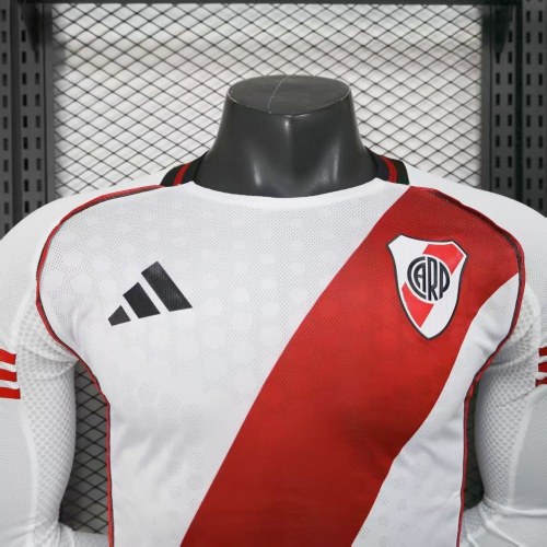 Player Version River Plate 25/26 Home Long Sleeve Authentic Jersey
