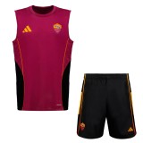 Thai Version AS Roma 25/26 Sleeveless Training Kit