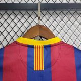 Kids Barcelona 2010/2011 Home Retro Long Sleeve Kit