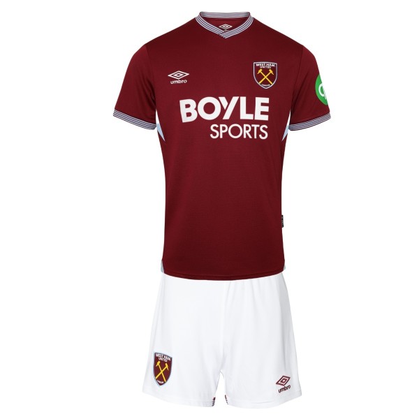Kids West Ham United 25/26 Home Jersey and Short Kit