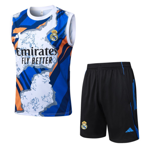 Real Madrid 25/26 Sleeveless Jersey and Shorts Set D25177 - PM