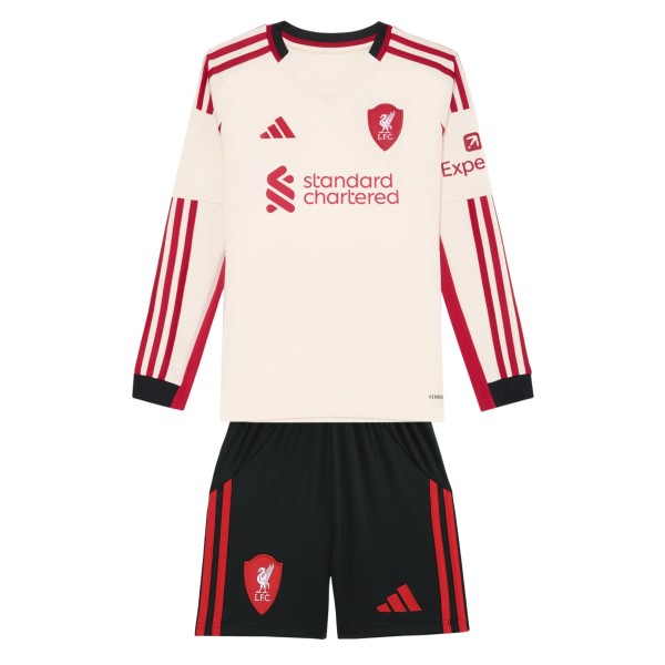 Kids Liverpool 25/26 Away Long Sleeve Kit