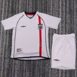 Kids England 2002 World Cup Home Retro Kit