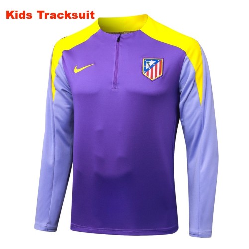 Kids Atlético de Madrid 25/26 Half-Zip Training Sweatshirt and Pants Set E25136