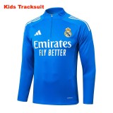 Kids Real Madrid 25/26 Half-Zip Training Sweatshirt and Pants Set E25128
