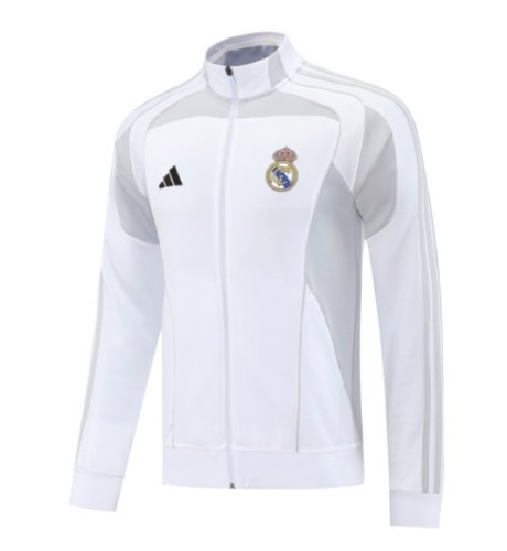 Real Madrid 25/26 Full-Zip Team Track Jacket White - 07