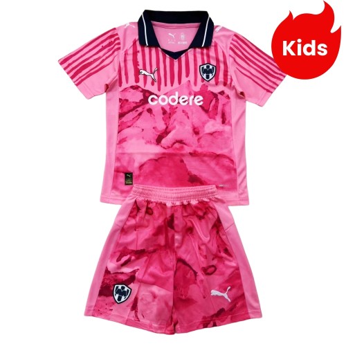 Kids Monterrey 2025 CWC Third Jersey and Short Kit