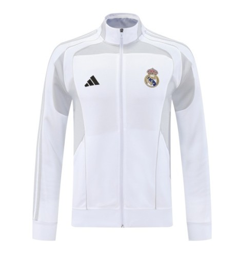 Real Madrid 25/26 Full-Zip Team Track Jacket White - 07