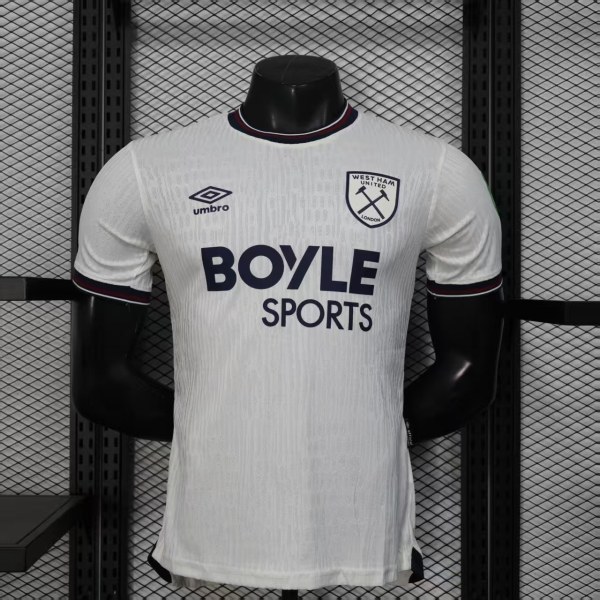 Player Version West Ham United 25/26 Away Authentic Jersey