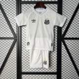 Kids Santos 25/26 Home Jersey and Short Kit