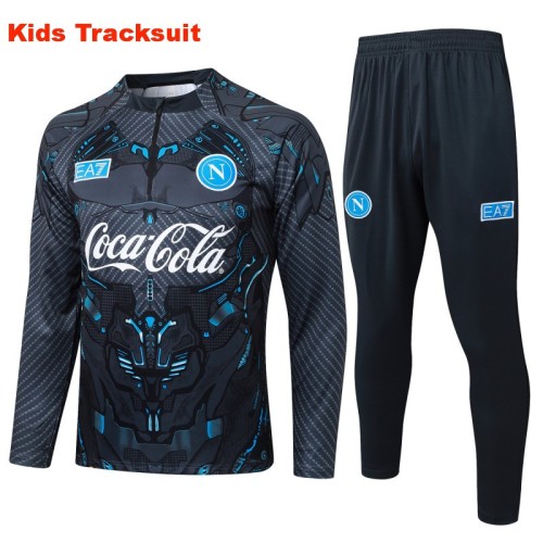 Kids Napoli 25/26 Half-Zip Training Sweatshirt and Pants Set E25153 - PM