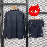 Kids Real Madrid 25/26 Away Long Sleeve Kit