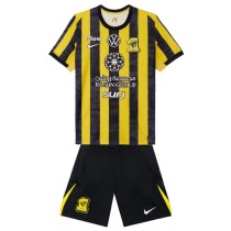 Kids Al-Ittihad FC 25/26 CWC Home Jersey and Short Kit