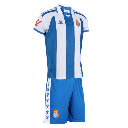 Kids RCD Espanyol 25/26 Home Jersey and Short Kit