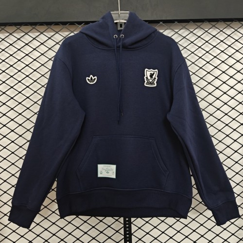 Liverpool 25/26 Team Hoodie Dark Blue