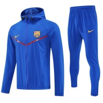 Barcelona 25/26 Team Windbreaker Jacket and Pants Set Blue - D15