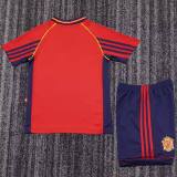Kids Spain 1998 World Cup Home Retro Kit